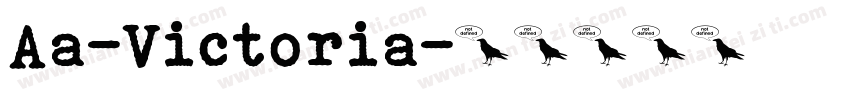 Aa-Victoria字体转换