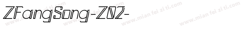 ZFangSong-Z02字体转换