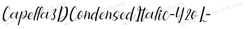 Capella3DCondensedItalic-Y2oL字体转换