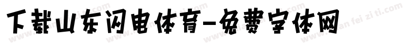 下载山东闪电体育字体转换