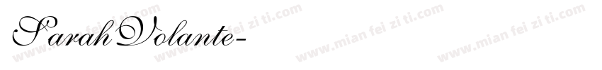 SarahVolante字体转换