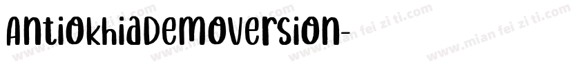 AntiokhiaDemoVersion字体转换
