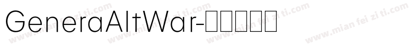 GeneraAltWar字体转换