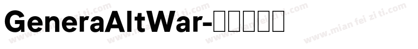 GeneraAltWar字体转换