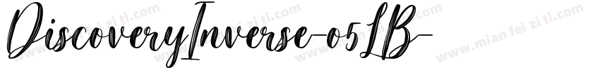 DiscoveryInverse-o5LB字体转换