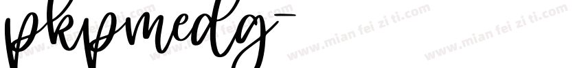pkpmedg字体转换