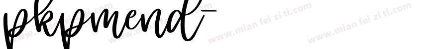 pkpmend字体转换