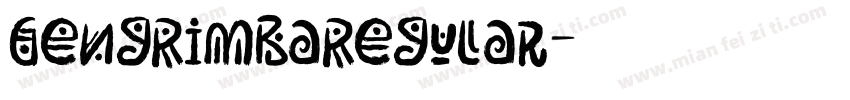 GengRimbaRegular字体转换