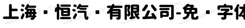 上海龙恒汽车有限公司字体转换