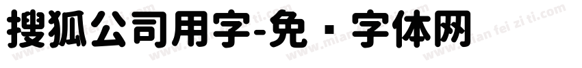 搜狐公司用字字体转换