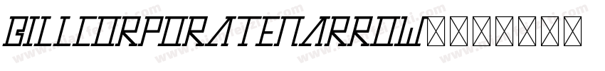 billcorporatenarrow0字体转换