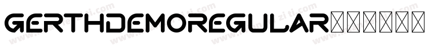 GerthDemoRegular字体转换