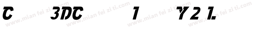 Capella3DCondensedItalic-Y2oL字体转换