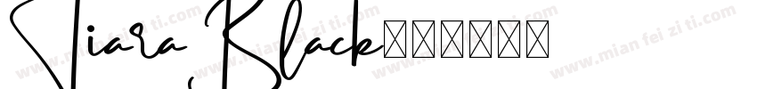 TiaraBlack字体转换