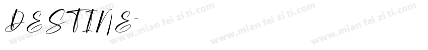 DESTINE字体转换