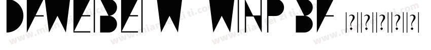 DFWEIBEI-W7-WINP-BF字体转换