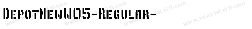 DepotNewW05-Regular字体转换
