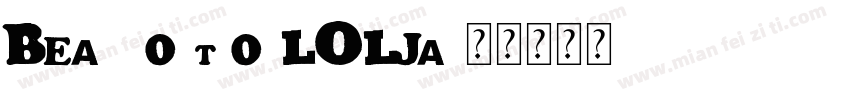 BeaufortforLOLJa字体转换