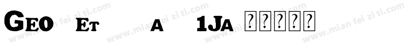 Geometyczna-m1Ja字体转换
