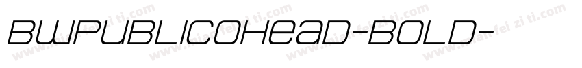 BWPublicoHead-Bold字体转换