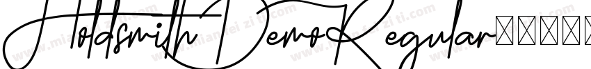 HoldsmithDemoRegular字体转换