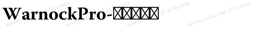 WarnockPro字体转换