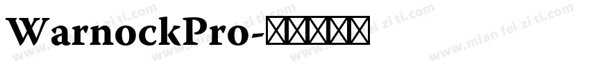 WarnockPro字体转换
