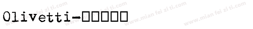 Olivetti字体转换