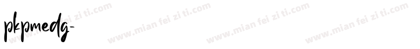 pkpmedg字体转换