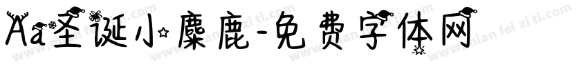 Aa圣诞小麋鹿字体转换