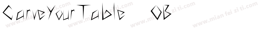 CarveYourTable-56OB字体转换