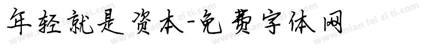 年轻就是资本字体转换