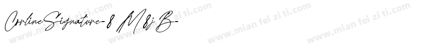 CorlineSignature-8M8jB字体转换