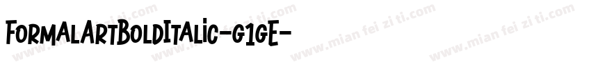 FormalArtBoldItalic-g1gE字体转换