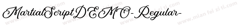 MartialScriptDEMO-Regular字体转换