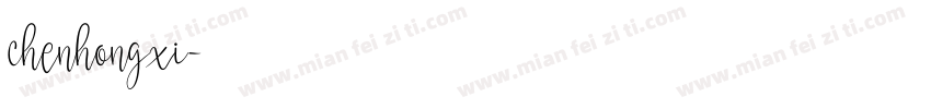 chenhongxi字体转换