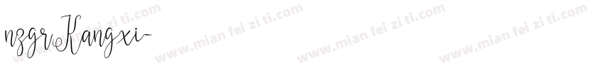 nzgrKangxi字体转换