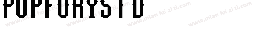 PopFuryStd字体转换