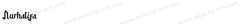 Nurhalifa字体转换