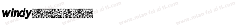 windy字体转换