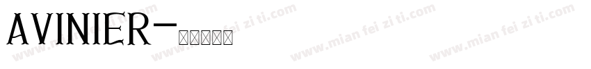 avinier字体转换