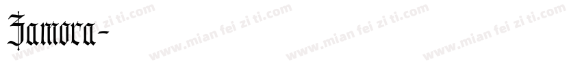 Zamora字体转换