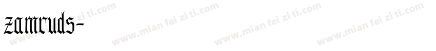 zamruds字体转换