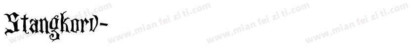 Stangkorv字体转换