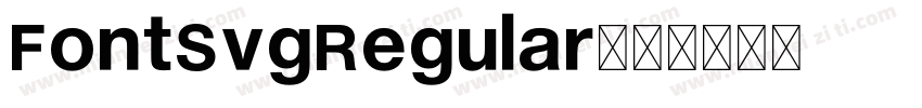 FontSvgRegular字体转换