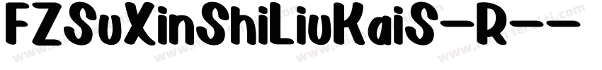 FZSuXinShiLiuKaiS-R-字体转换