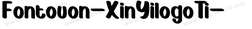 Fontouon-XinYilogoTi字体转换