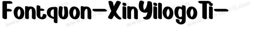 Fontquon-XinYilogoTi字体转换