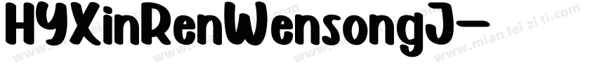 HYXinRenWensongJ字体转换