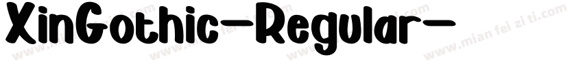 XinGothic-Regular字体转换